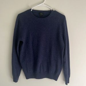 J. Crew 100% cashmere navy sweater